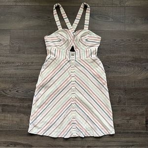 Modcloth Candy Striped Strappy Dress